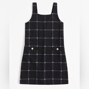 Abercrombie Kids Girls Plaid Pinafore Dress – Size 7/8